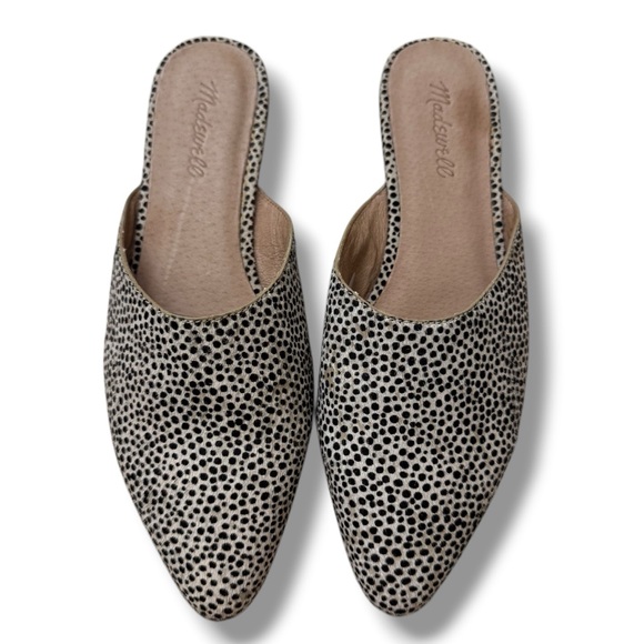 Madewell Shoes - Madewell Frances Loafer Mule Spotted Calf Hair Women’s 8.5